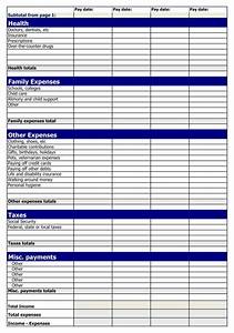 Download Bi Weekly Budget Template For Free Page 2 Formtemplate