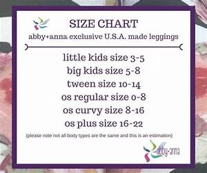 Big Kids Click Photo Abby Tween Body Types Size Chart 