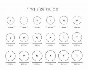 Ring Sizes Chart Australia