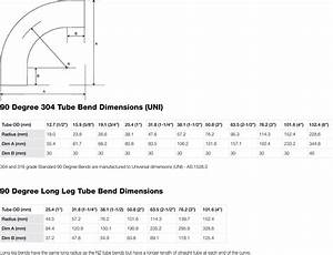 90 Deg Tube Bend Dimensions Anzor
