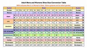 Canadian Shoe Size Chart My Girl