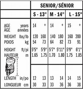 Hockey Gloves Senior Size Chart Images Gloves And Descriptions