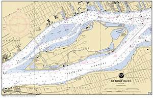 Detroit River Nautical Chart νοαα Charts Maps