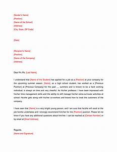 Letter Of Recommendation For Middle School Student Sample Pdf Template