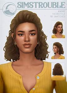 Andre Hair At Simstrouble Sims 4 Updates