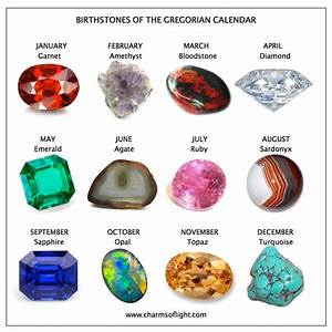 Birthstones Zodiac Gemstones Monthly Birthstones Charms Of Light