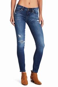Blank Nyc Hotel Distressed Skinny Jeans In Blue Lyst