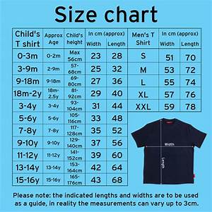 Child Tee Shirt Size Chart Kids Matttroy