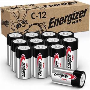 Energizer Max C Batteries Alkaline C Cell Batteries 12 Pack