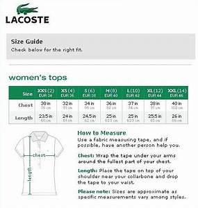 Lacoste Size Chart For Women Tres Chic07 Flickr