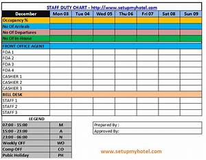 Staff Duty Roster Duty Chart Sample Format