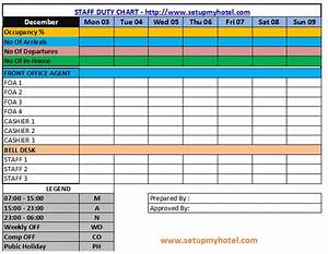 staff duty roster duty chart sample format