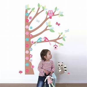 Forest Height Chart Wall Sticker By The Little Blue Owl