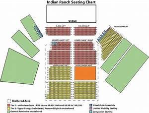 Seating Chart Indian Ranch