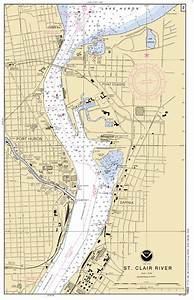 St Clair River Page 49 Nautical Chart νοαα Charts Maps