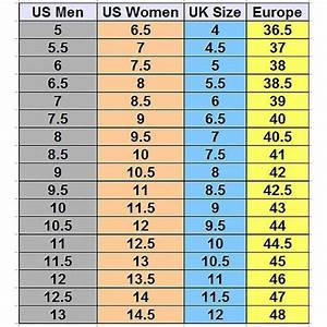 Mens And Womens Shoe Size Conversion Chart Arletta Heflin