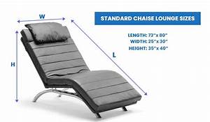Chaise Lounge Dimensions Sizes Measurement Guide Designing Idea