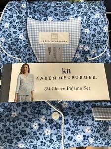  Neuburger 3 4 Sleeve Knit Pyjama Set Pj S Pajamas Size Medium