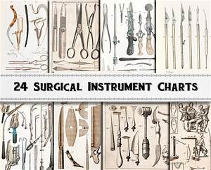 24 High Resolution Surgical Instrument Chart Images Vintage Etsy