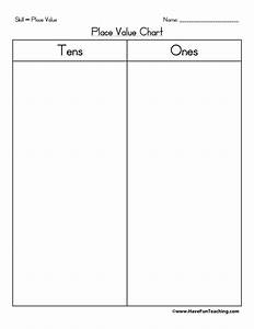 Tens Ones Place Value Chart Have Fun Teaching