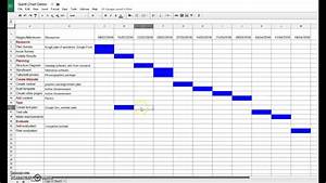 Creating A Gantt Chart In Google Sheets Youtube