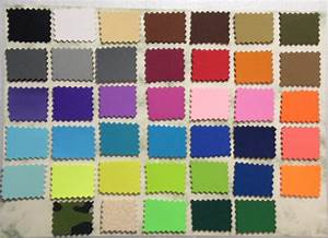 Neoprene Color Samples Chart Item No 100c All Colors Neoprene Fabric