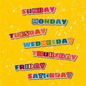 Printable Days Of The Week Chart Printablee