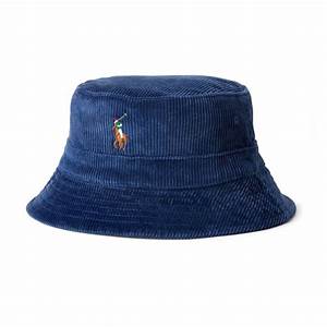 Polo Ralph Loft Corduroy Bucket Hat Navy Winter Sale Ebay