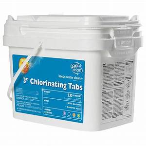 Aqua Chem 25 Lb 3 Quot Chlorinating Tabs Toys Games Swimming Pools