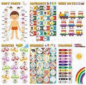 Buy Online Vantagekart Alphabets Numbers Weekdays Colours Months Body