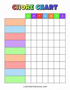 Printable Chore Chart For Kids Weekly Chore Chart Template Vrogue