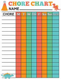 10 Fun Printable Chore Chart Templates To Help Kids With Their Chores