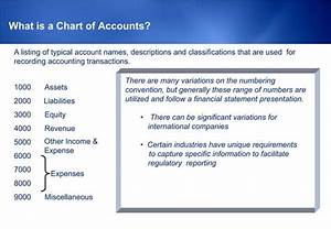 Chart Of Accounts Considerations Ppt