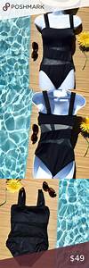  Marc Valvo Black Cutout Tank Swimsuit Nwot This Marc