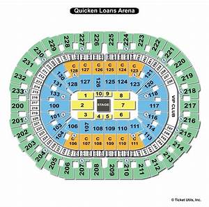 Quicken Loans Arena Cleveland Oh Seating Chart View
