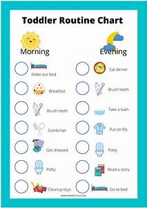 Daily Schedule For Toddlers Printable