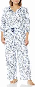  Neuburger Women 39 S Pajamas 3 4 Sleeve Pullover Pj Set At Amazon