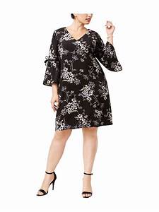  Howard Womens Floral A Line Dress Bbu 18w Plus Size Walmart