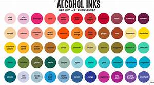 Download And Print The 2018 Alcohol Ink Color Chart Alcohol Ink