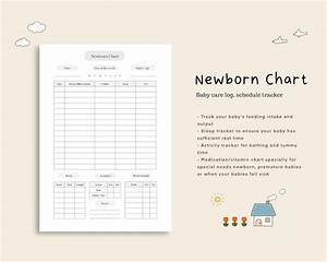 Printable Baby Daily Log Newborn Chart Intake Instant Download Etsy