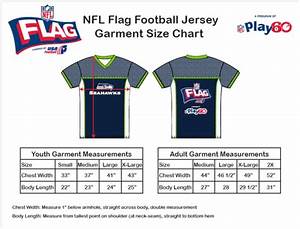 Nfl Flag Football Jersey Size Chart Greenbushfarm Com