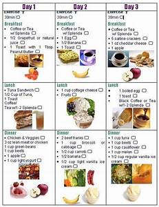 3 Day Diet Checklist I Tried This Years Ago And Lost About 5 Lbs