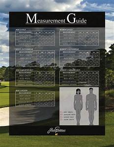 Jack Nicklaus Apparel Size Chart