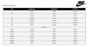 Nike Men S Sizing Chart Chardon Storm Spirit Store