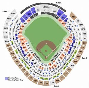 Yankee Stadium Seating Charts Info On Rows Sections And Club Seats