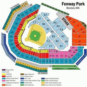 Fenway Park End Stage Seating Chart Fenway Park End Stage Tickets In