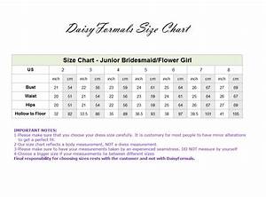 Size Chart Please Choose Your Size Daisyformals Bridesmaid And