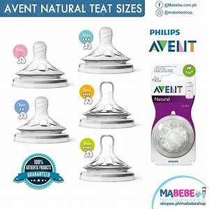 Philips Avent Natural 2pcs Newborn To Grown Up Flow Teat 0m
