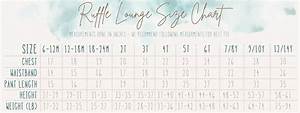 Ruffle Lounge Size Chart Tiny Revival Clothing Co