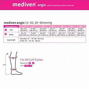 Mediven Angio 15 20 Mmhg Pad Diabetic Calf High Closed Toe Compression